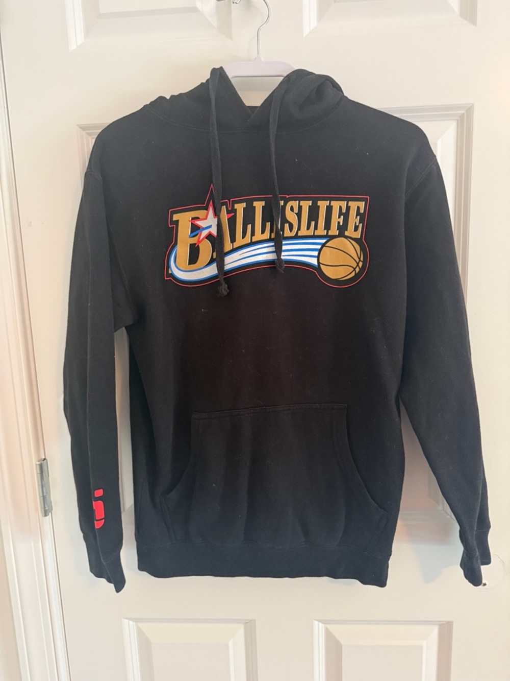 Ballislife Answer Sixers Black Hoodie - Men's Sweatshirt Small 76ers Inspired